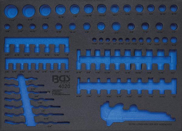 BGS Werkstattwageneinlage 3/3 leer für Art. 4020 4020-5